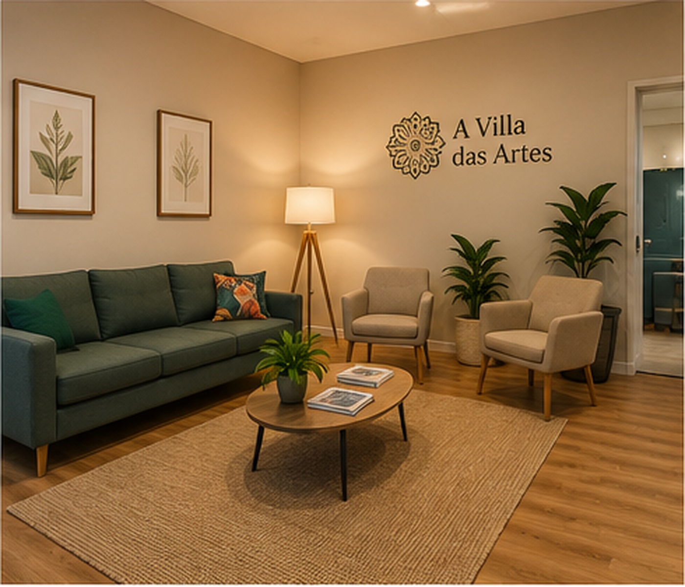Sala de espera da Villa das Artes